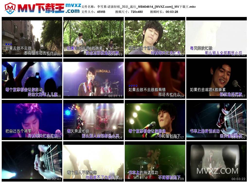 李雪莱-请放轻松_国语_流行_MB404614